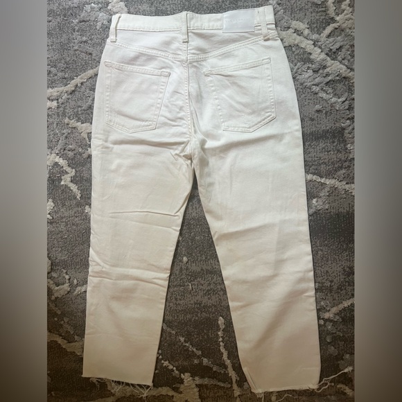 lucky brand frayed hemming straight leg & button fly jeans - Picture 2 of 4